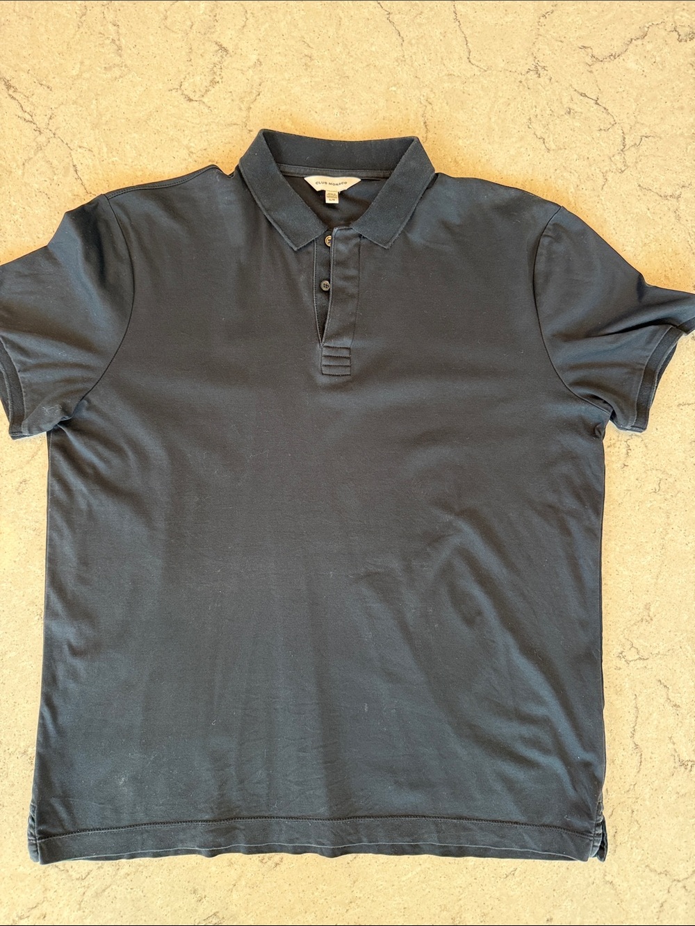 Club Monaco Men's Navy Short-Sleeve Polo